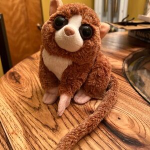 Wild Republic Mouse Lemur 8” Stuffed Animal Plush w/ Scannable Information Tags
